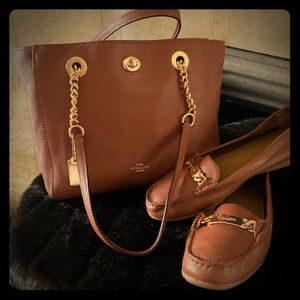 Authentic Coach Tote & Matching Loafers